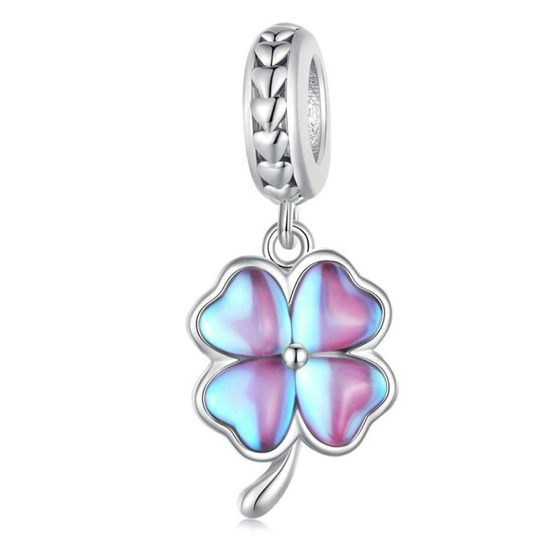 V562-1020073060DBT-202504111927-00 925 Sterling Silver Symphony Clover Pendant For Diy Bracelets - Image 1