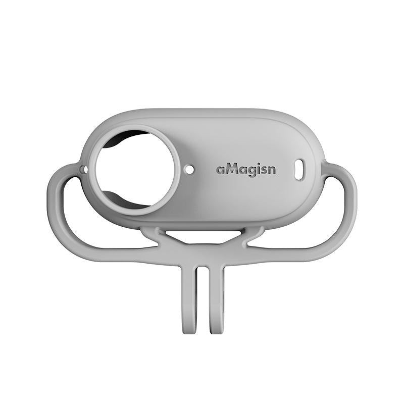 V562-1042134060DBT-219745-00 Amagisn Silicone Case for Insta360 Go 3 Camera - Horizontal - Horizontal Gray - Image 1