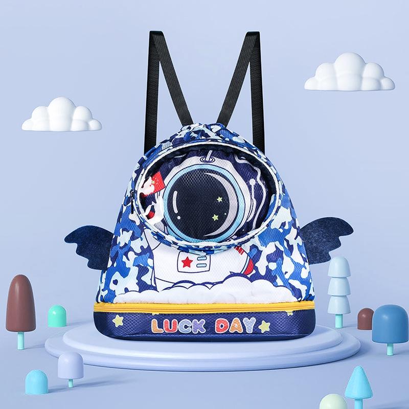 V562-1053915060DBT-202504251506-00 Kids' Cartoon Swim Bag Waterproof Dry / Wet Portable - Large Astronaut - Image 1