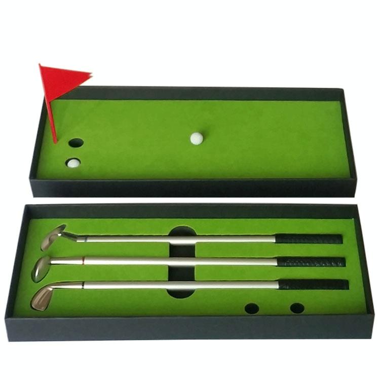 V562-1241GO-202503041721-00 Mini Golf Putting Mat Trainer - 24.5x10.5x3.5cm Court Push Rod - Image 1