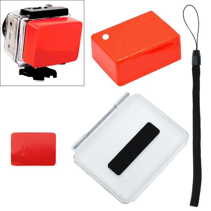 V562-1722-ACD-S-202502212030-00 Waterproof Floaty Sponge Case for Gopro Hero4 / 3 with Adhesive Sticker and Lanyard - Image 1