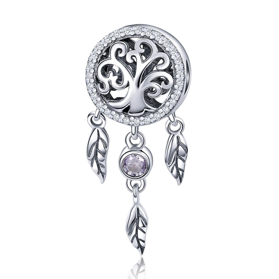 V562-31086240DBT-202504112036-00 925 Sterling Silver Retro Hollow Dream Catcher Beaded Bracelet - Image 1