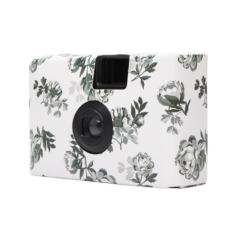 V562-33805850DBT-202502212335-00 Retro Peony Disposable Mini Camera with 17 Films - Image 1