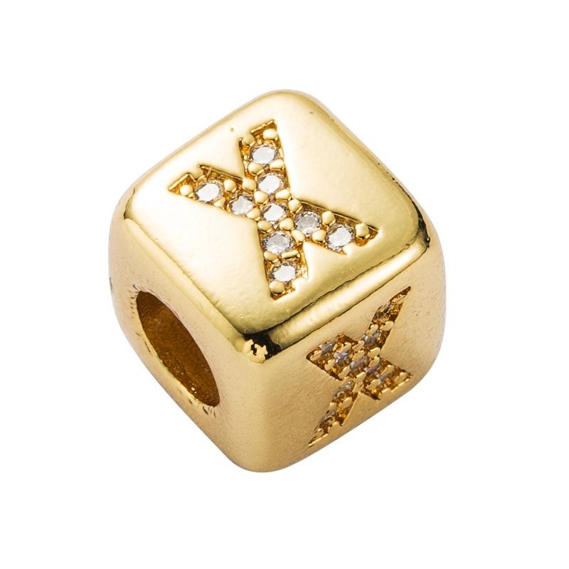 V562-4200396240DBT-202504111620-00 Brass Micro Inlaid Couple Red String Pull Diy Bracelet Jewelry Style - X - Image 1