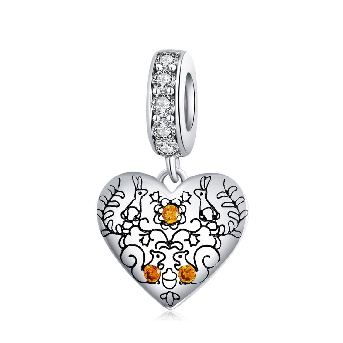 V562-433700ADE-202504111730-00 925 Sterling Silver Pine Cone Squirrel Pendant Diy Bracelet / Necklace - Image 1