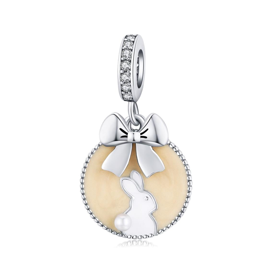 V562-574600ADE-202504111726-00 925 Sterling Silver Bunny Pendant For Bracelet Or Necklace - Image 1