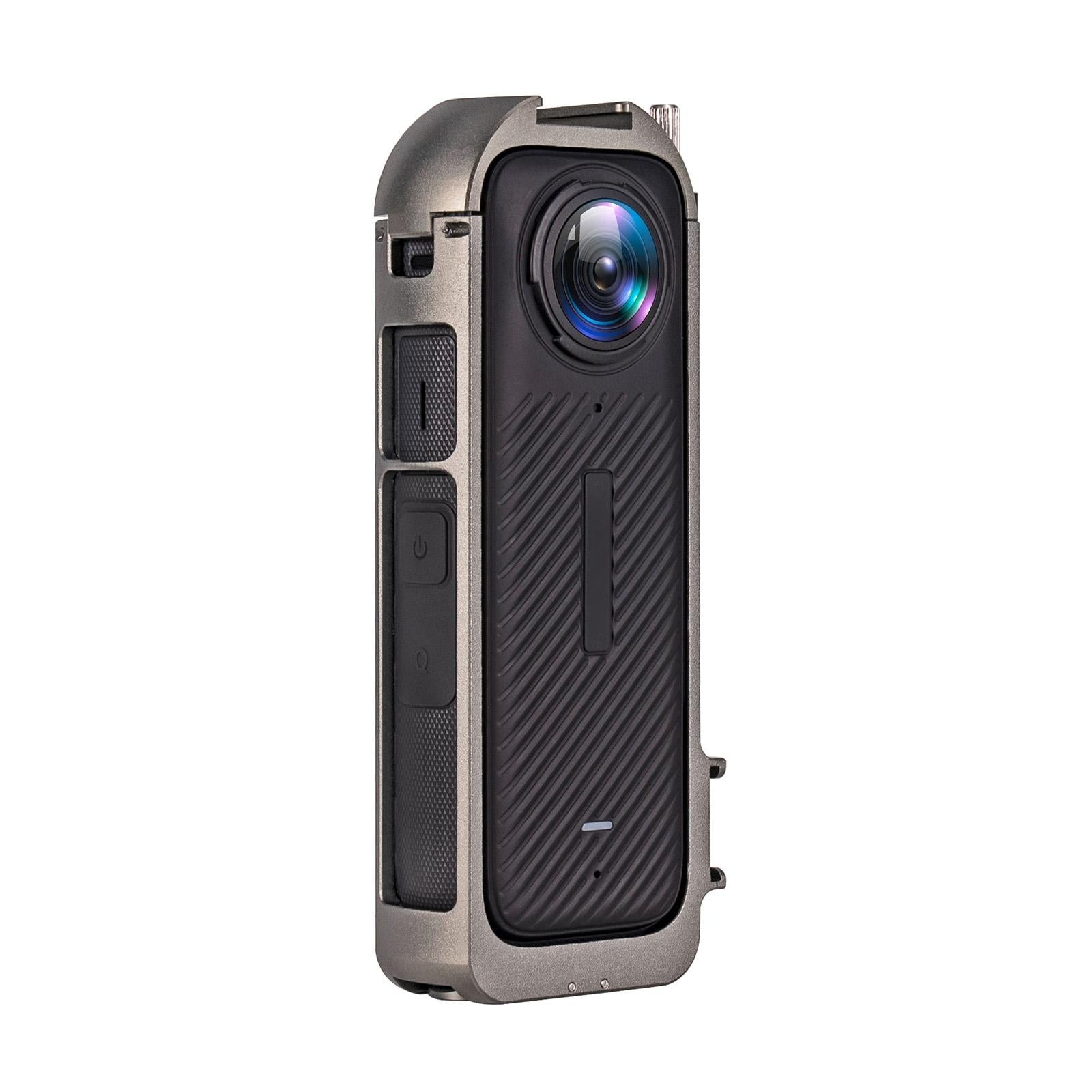 V562-5783ACD-202503062030-00 Metal Cage for Insta360 X4 with Cold Shoe and Tripod Adapter - Image 1