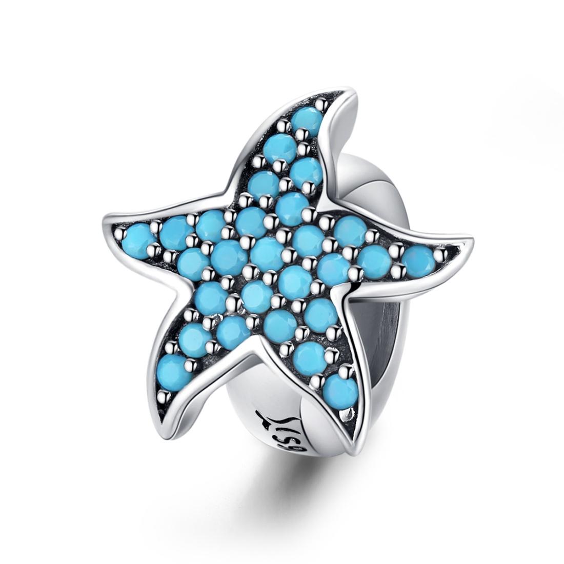 V562-66586240DBT-202504112046-00 925 Sterling Silver Starfish Beaded Bracelet Diy Beads - Image 1