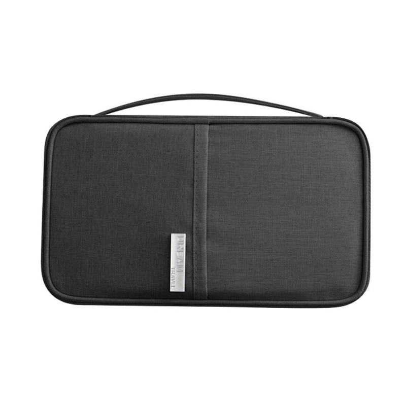 V562-7034083060DBT-202503282010-00 Waterproof Travel Document Bag Black Large - Black Small - Image 1
