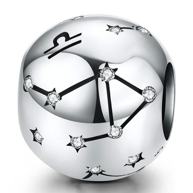 V562-7064676240DBT-202504112047-00 925 Sterling Silver Diy Zodiac Bracelet Beads Libra Style - Libra - Image 1