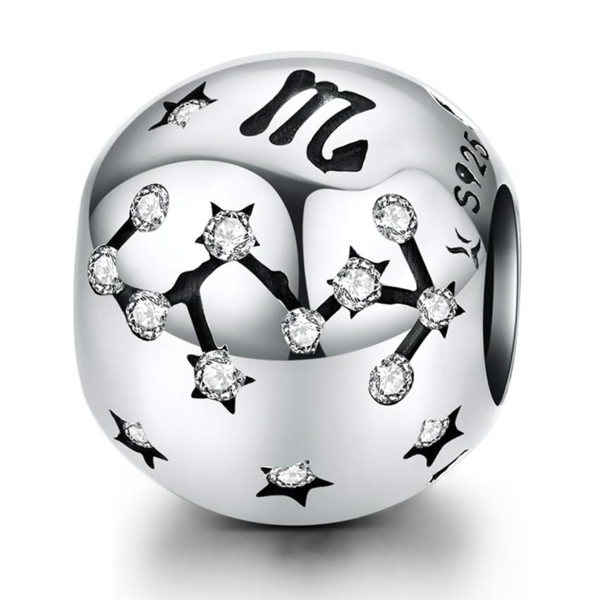 V562-8064676240DBT-202504112021-00 925 Sterling Silver Diy Beaded Bracelet For Scorpio Style - Scorpio - Image 1