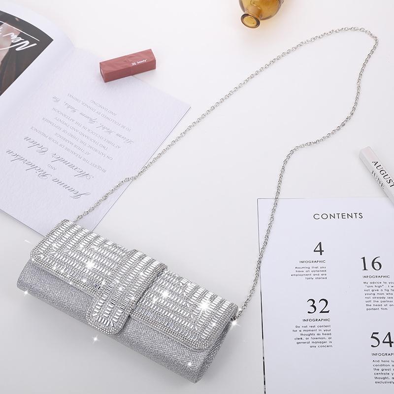 V562-A1002842060DBT-202505191631-00 Black Shoulder Bag For Ladies Elegant Hand Messenger - Silver - Image 1