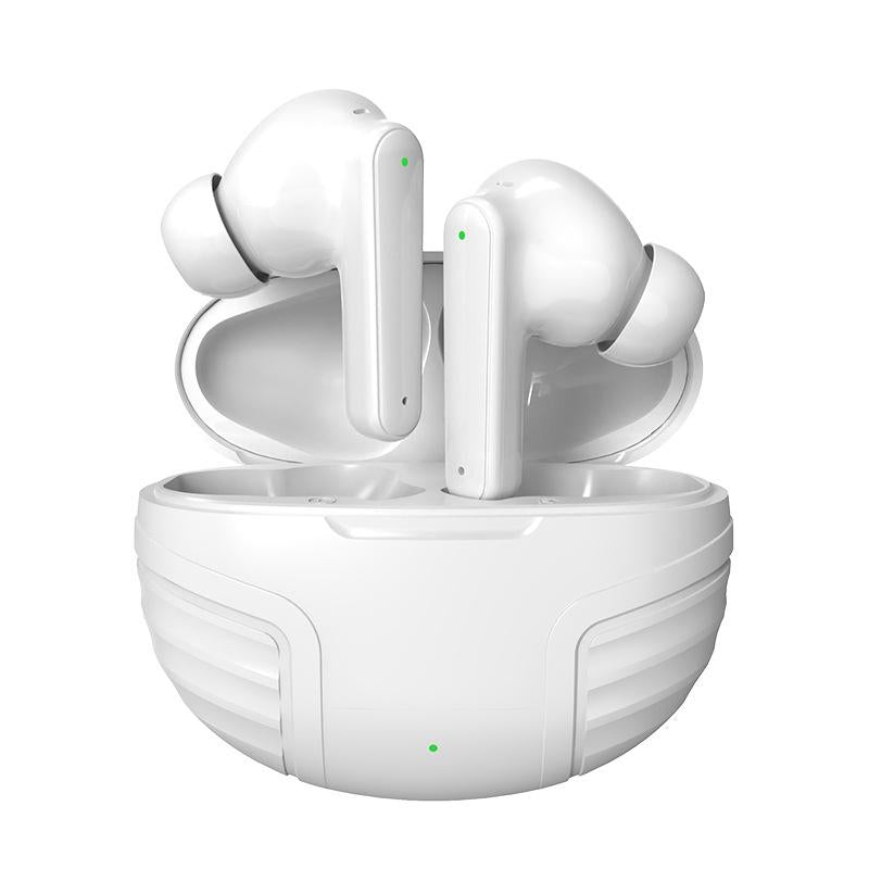 V562-A1004424060DBT-202505261907-00 Wireless Noise-cancelling Earbuds with Charging Case - White - Image 1