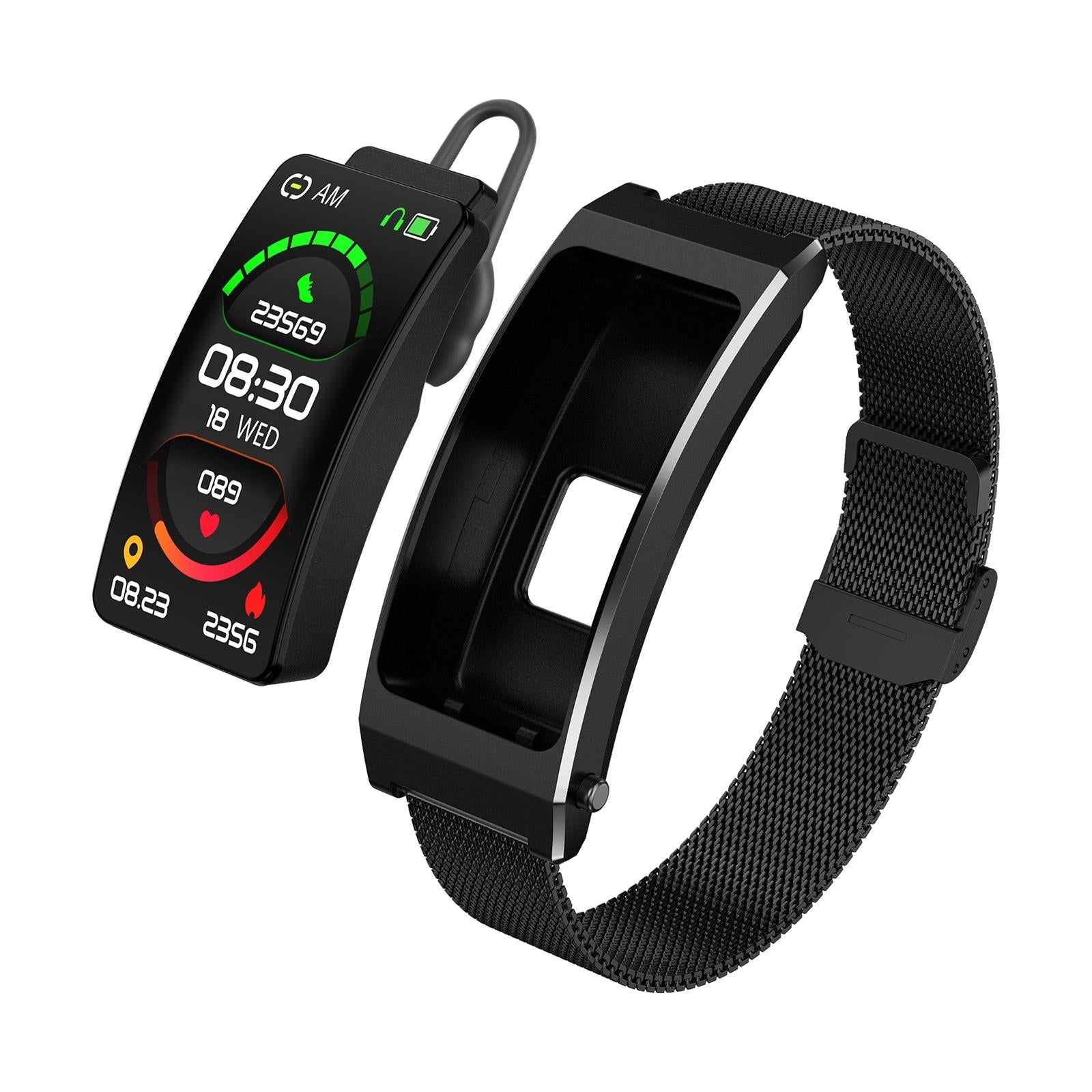 V562-A100721500ADE-202505262111-00 Smart Bracelet With Sleep And Oxygen Monitoring - Tft Display - Black - Image 1