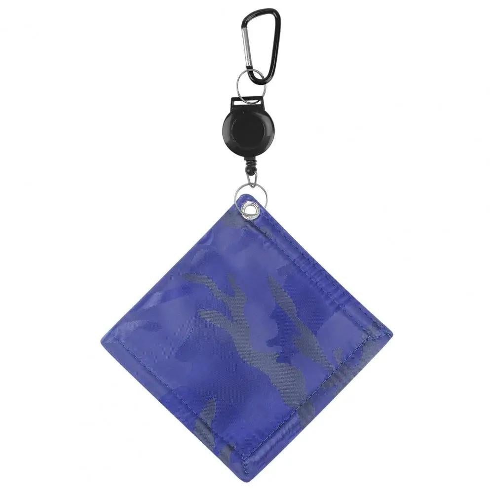 V562-A1023984060DBT-202503041716-00 Easy Draw Golf Ball Wipe Cloth - Retractable String - Blue - Image 1