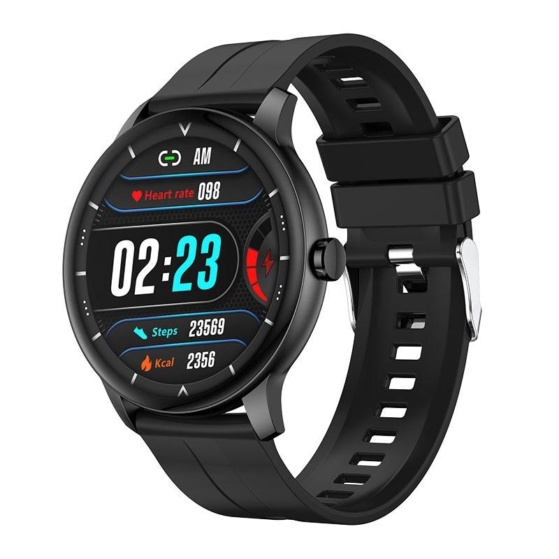 V562-A104296100AYS-202504171907-00 Waterproof Smart Watch With Colour Screen - Ip67 - Black - Image 1