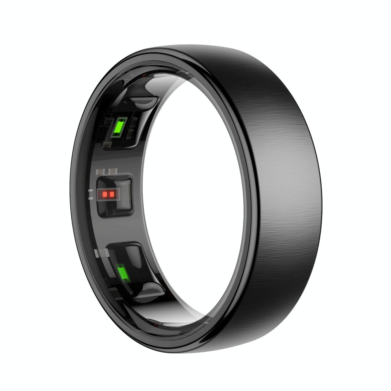 V562-A104397200AYS-202504281906-00 Smart Ring Heart Rate Blood Oxygen Sleep Sports Size 11 - Black - Image 1