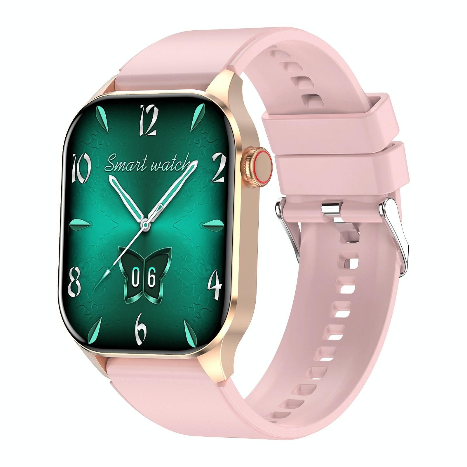 V562-A104582600ADE-202504252031-00 Waterproof Smart Watch With Bluetooth And Blood Oxygen Monitoring - Ip68 - Pink - Image 1