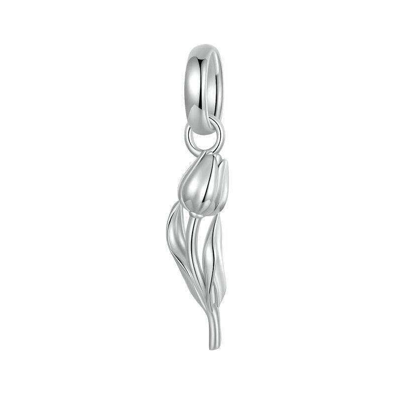 V562-A1054325060DBT-202504111507-00 925 Sterling Silver Romantic Tulip Beaded Pendant In - Image 1
