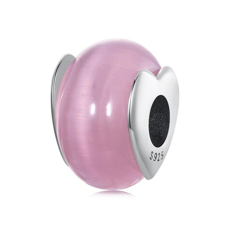 V562-A1098375060DBT-202504112037-00 925 Sterling Silver Oxidized Love Glass Diy Beads - Image 1