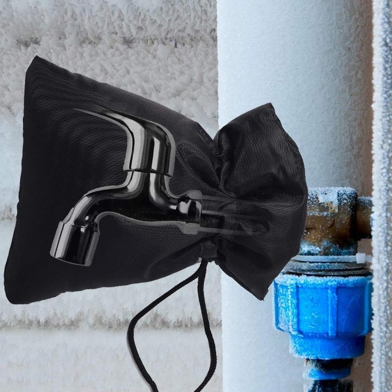 V562-A2024552060DBT-202503031920-00 Outdoor Faucet Frost Cover - Oxford Cloth Rope Model Black - Image 1