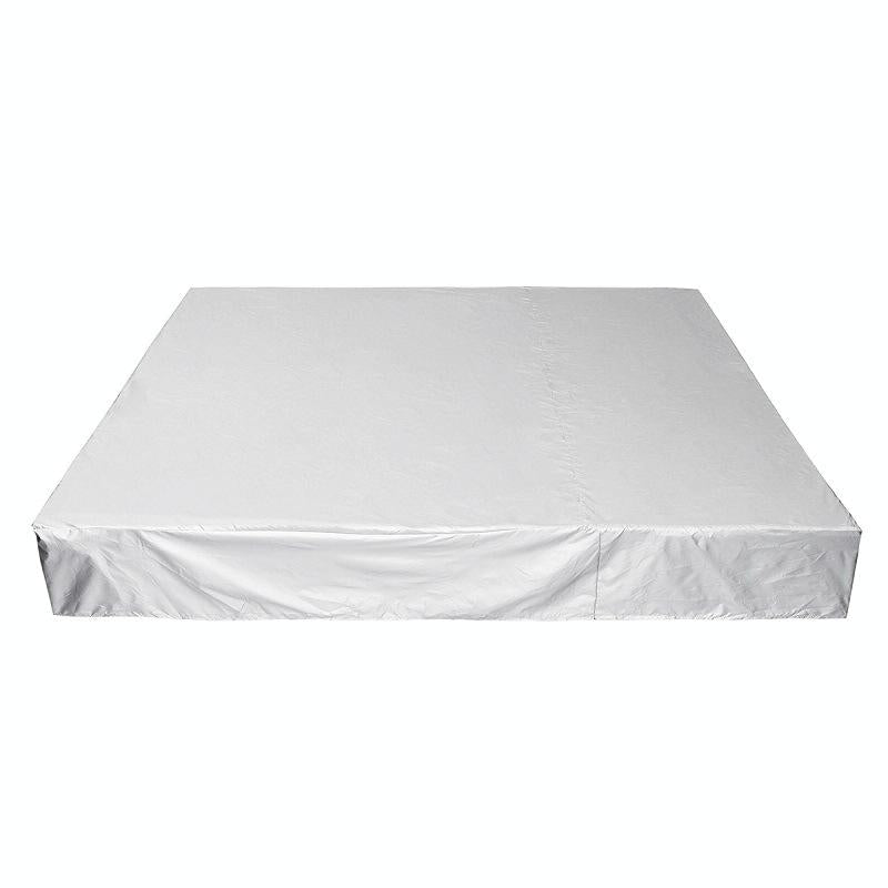 V562-A2098435850DBT-202503031910-00 Waterproof Dustproof Protection Cover for Bathtub Pool Table & Chair - 244x244x30cm - Silver - Image 1
