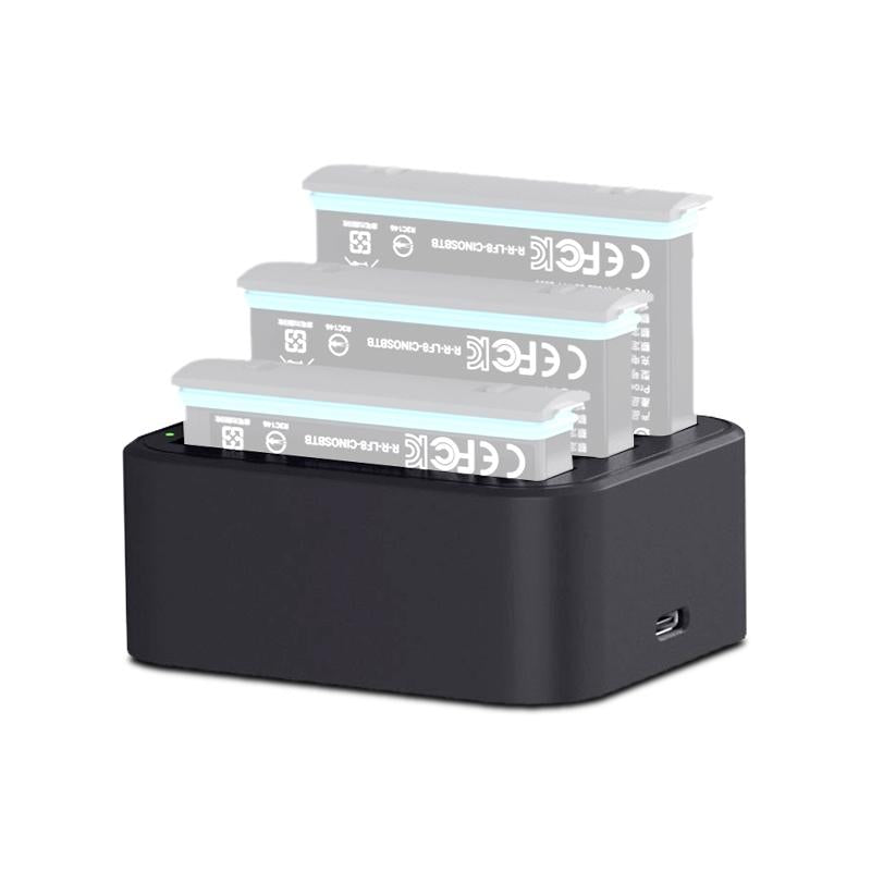 V562-B0312ACD-202503061724-00 Tri-slot Fast Charger for Insta360 X3 / one X2 Batteries - Image 1