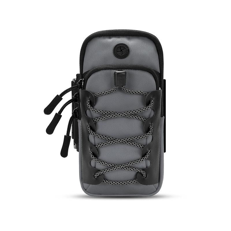 V562-B1005015060DBT-202504251507-00 Reflective Cell Phone Arm Bag For Outdoor Fitness - Gray - Image 1