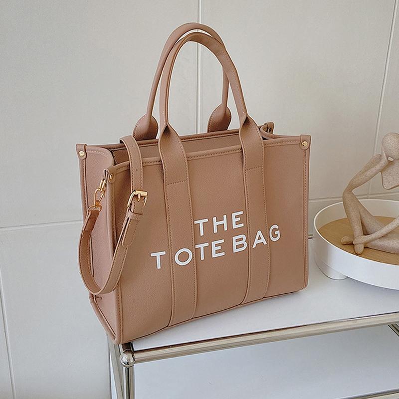 V562-B1016424060DBT-202505191622-00 Stylish Pu Leather Crossbody Tote For Women - Small Khaki - Image 1