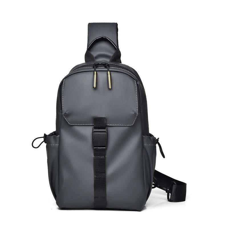 V562-B1022134060DBT-202505191535-00 2023 Large Capacity Waterproof Crossbody Chest Bag For Cycling & Sports - Gray - Image 1