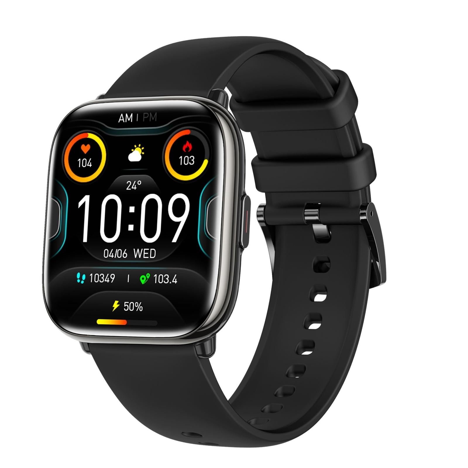 V562-B103582600ADE-202504252042-00 Waterproof Smart Watch With Blood Oxygen Monitoring - Ip68 - Black - Image 1