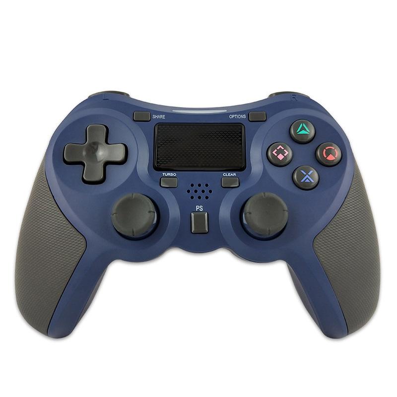V562-B1061545930DBT-226861-00 Wireless Bluetooth Game Controller for Ps4 - Rubberized - Blue - Image 1