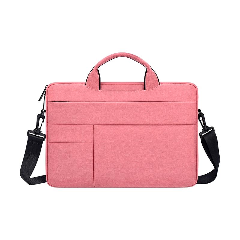 V562-B200047100ADE-202502282231-00 14.1-15.4 Inch Portable Laptop Shoulder Bag in Oxford Cloth & Nylon - Pink - Image 1