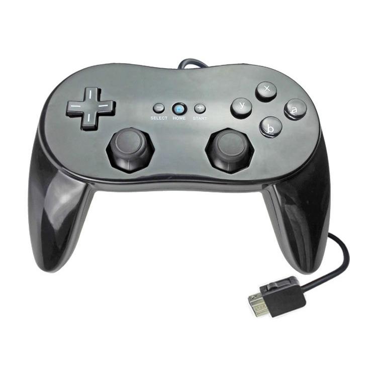 V562-B2220TN-202503201935-00 Wired Game Controller for Nintendo Wii - Black - Image 1
