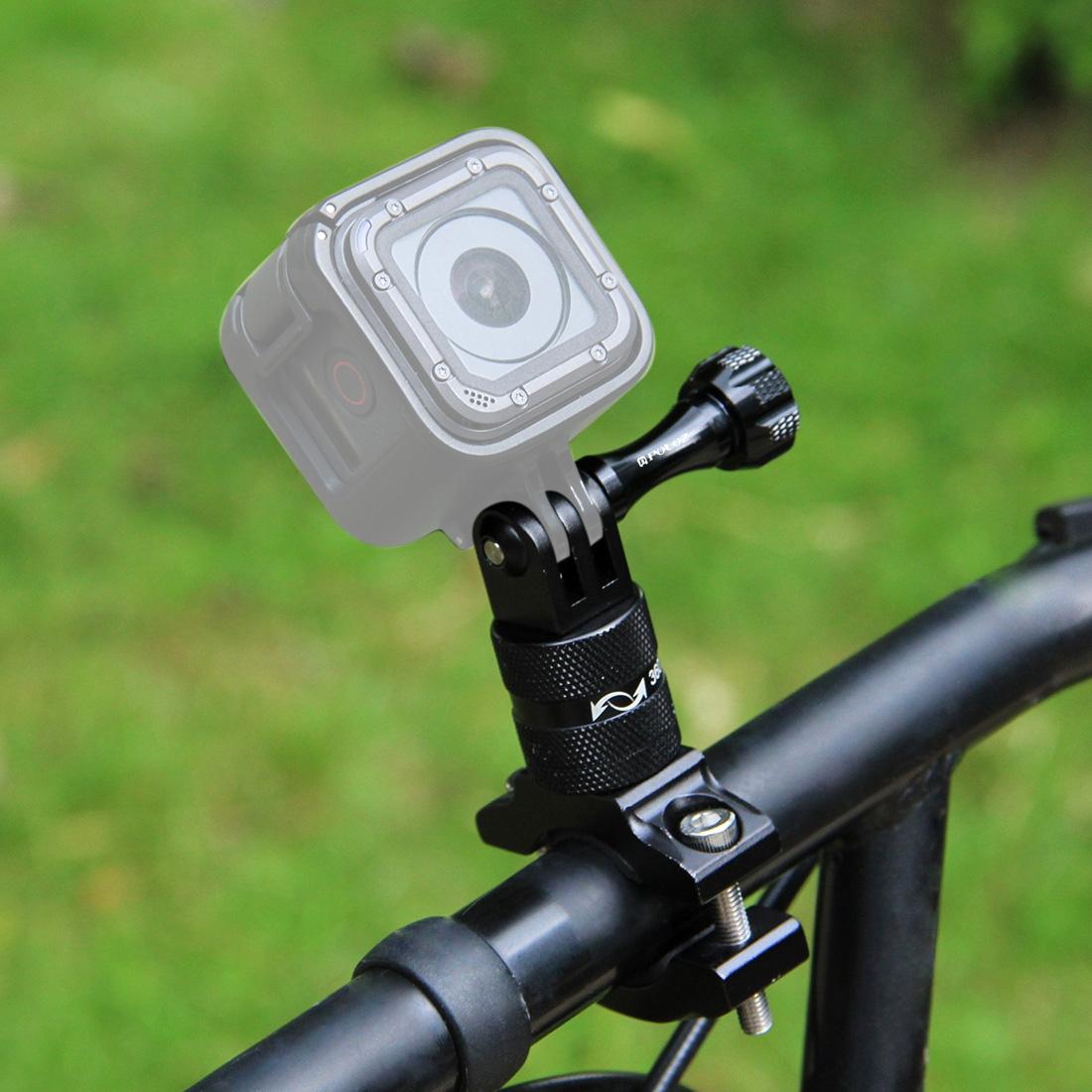 V562-B322UP-202502220259-00 Universal Bike Handlebar Mount for Action Cameras - 360 Degree Rotation - Pu223B - Image 1