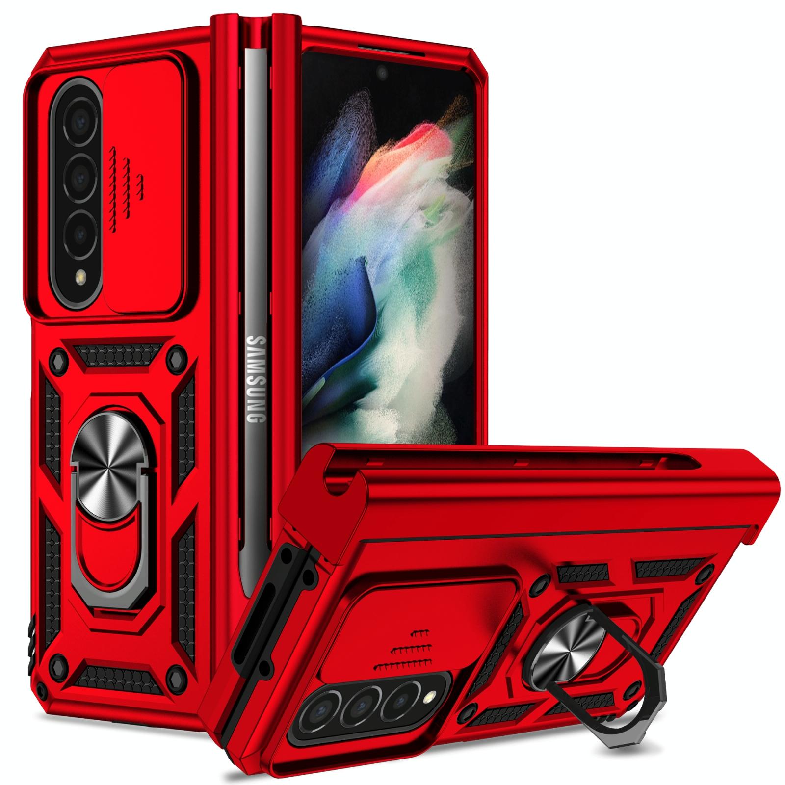V562-B403449400ADE-202505211945-00 For Samsung Galaxy Z Fold4 5G Secure Sliding Case - Red - Image 1