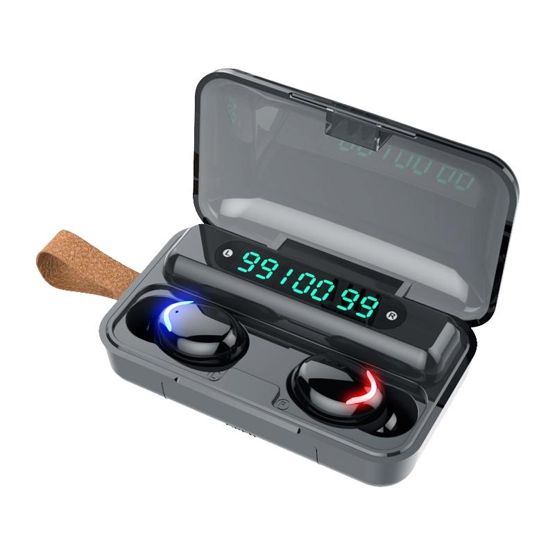V562-B4332SXPI-202505261737-00 Three-screen Bluetooth Earphone with Noise Reduction and Hand Strap - Black - Image 1