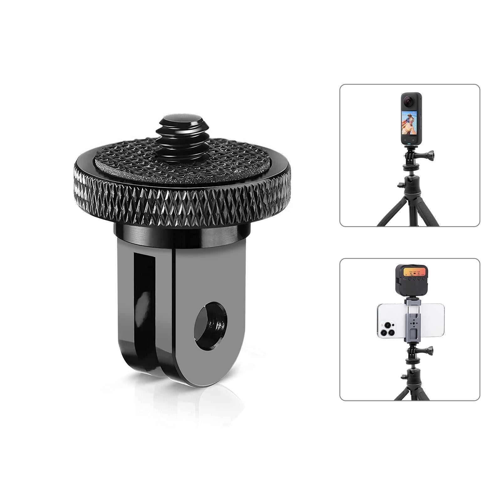 V562-B507UP-202503062140-00 Metal Tripod Mount for Action Cameras - 1 / 4 Screw - Image 1