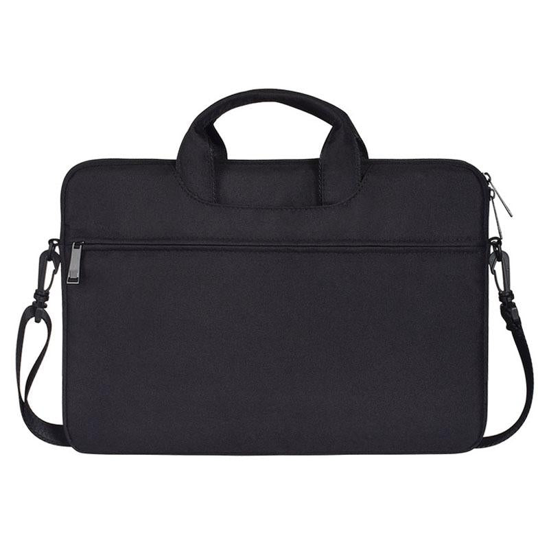 V562-B6025BL-202502282226-00 Waterproof Oxford Cloth One-Shoulder Handbag For 15.6 Laptops - Hidden Portable Strap - Black - Image 1