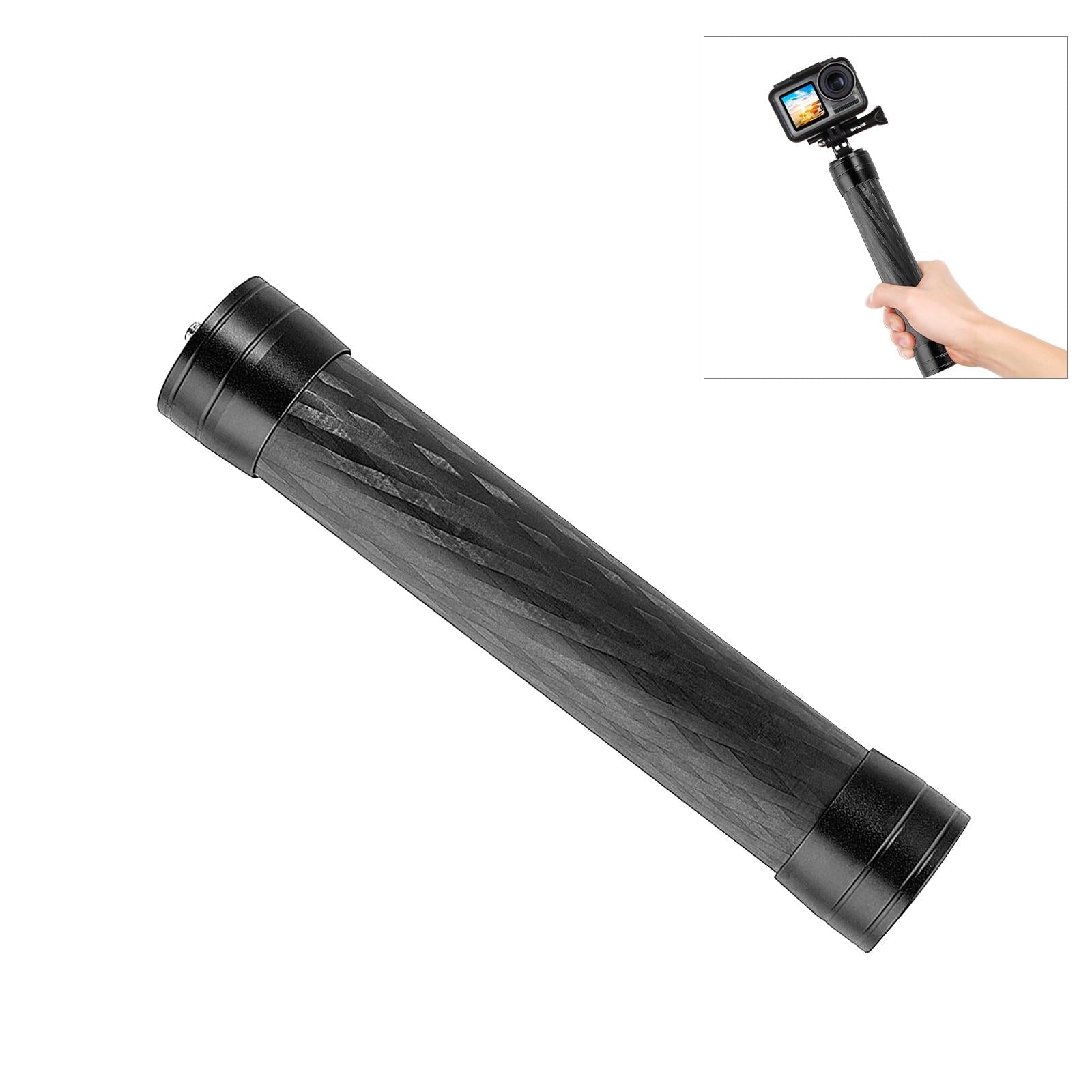 V562-B806UP-221640-00 Lightweight Carbon Fiber Monopod for Dji Moza Feiyu Zhiyun Gimbals - Black - Image 1