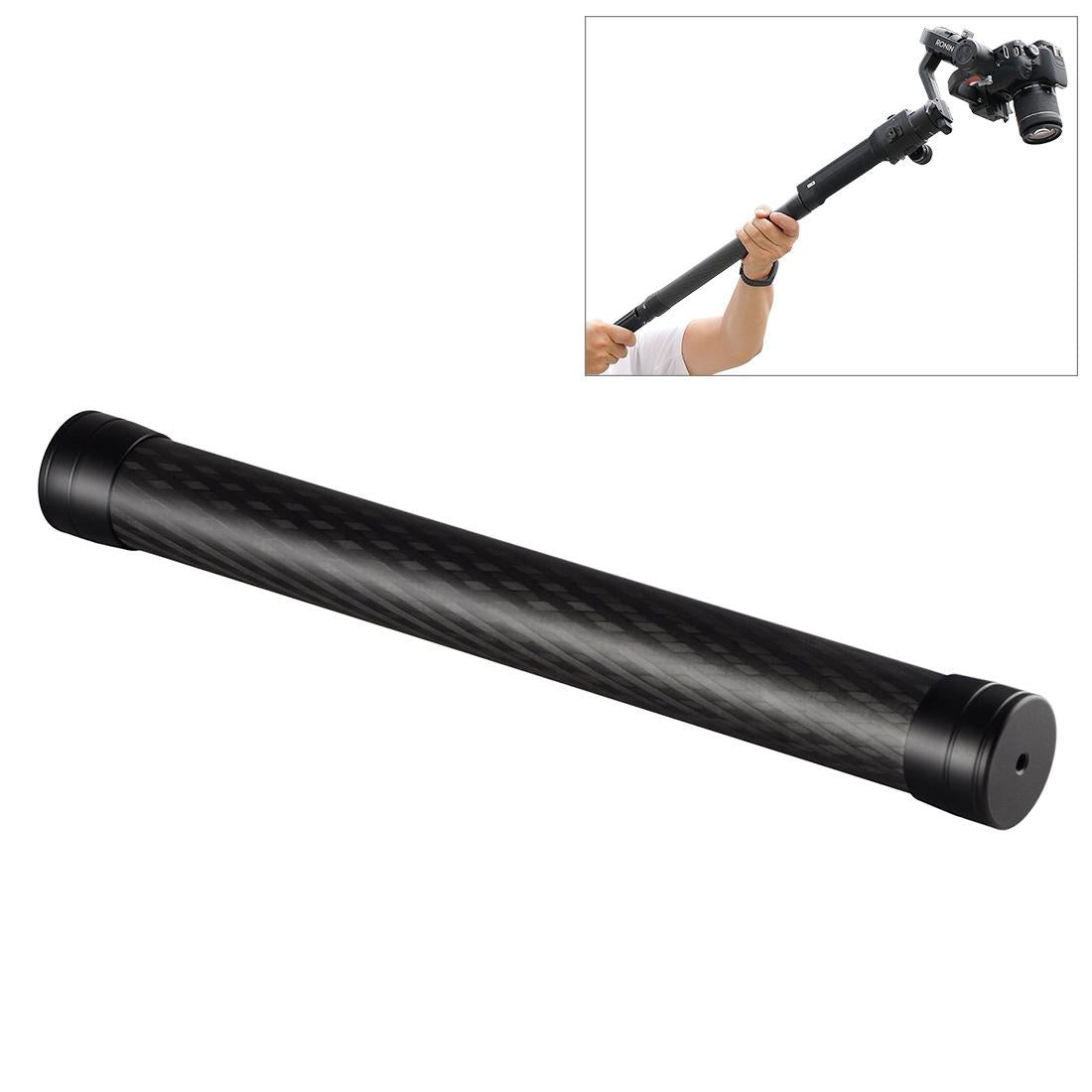 V562-B834UP-202505211912-00 35cm Carbon Fiber Monopod Extension for Gimbal - Black - Image 1