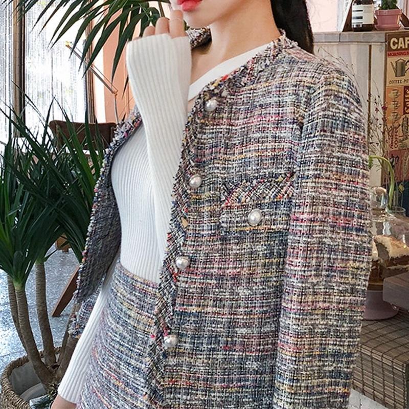 V562-BA54235342YZ-202505262035-00 Slim-Fit Small Scented Coat - M - Image 1