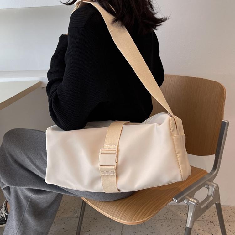 V562-C1026124060DBT-202503041335-00 Travel & Fitness Crossbody Bag - Waterproof Nylon - Beige - Image 1