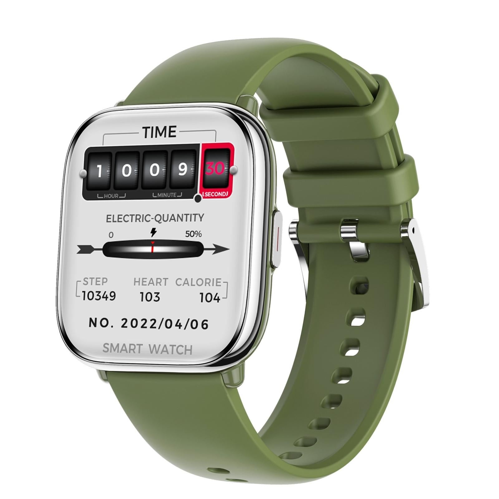 V562-C103582600ADE-202504252042-00 Waterproof Smart Watch With Blood Oxygen Monitoring - Ip68 - Green - Image 1