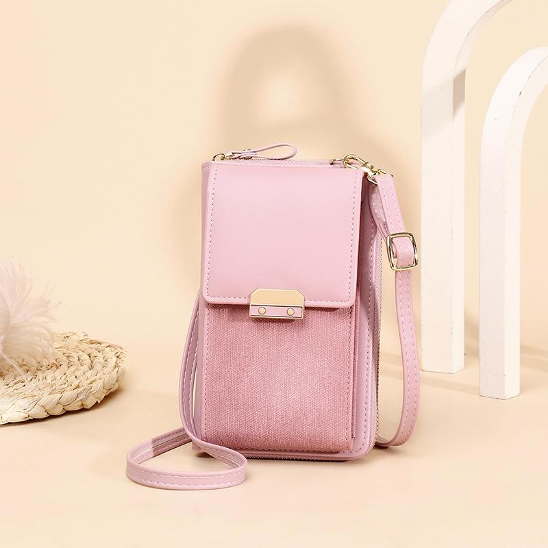 V562-C1083092060DBT-202505191536-00 Compact Locking Crossbody For Women Essentials - Pink - Image 1