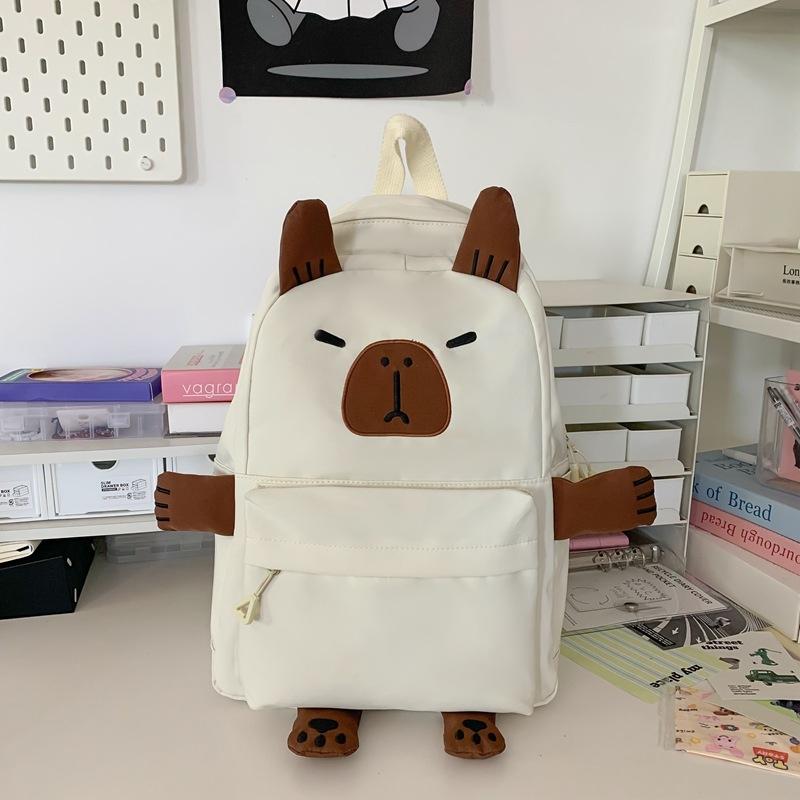 V562-C1083235060DBT-202505191522-00 Versatile Large Capacity Backpack For Students - White - Image 1