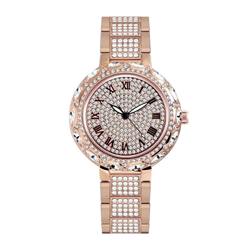V562-C1096252060DBT-202504181121-00 Diamond Chain Watch for Women - Elegant and Timeless - Rose Gold - Image 1