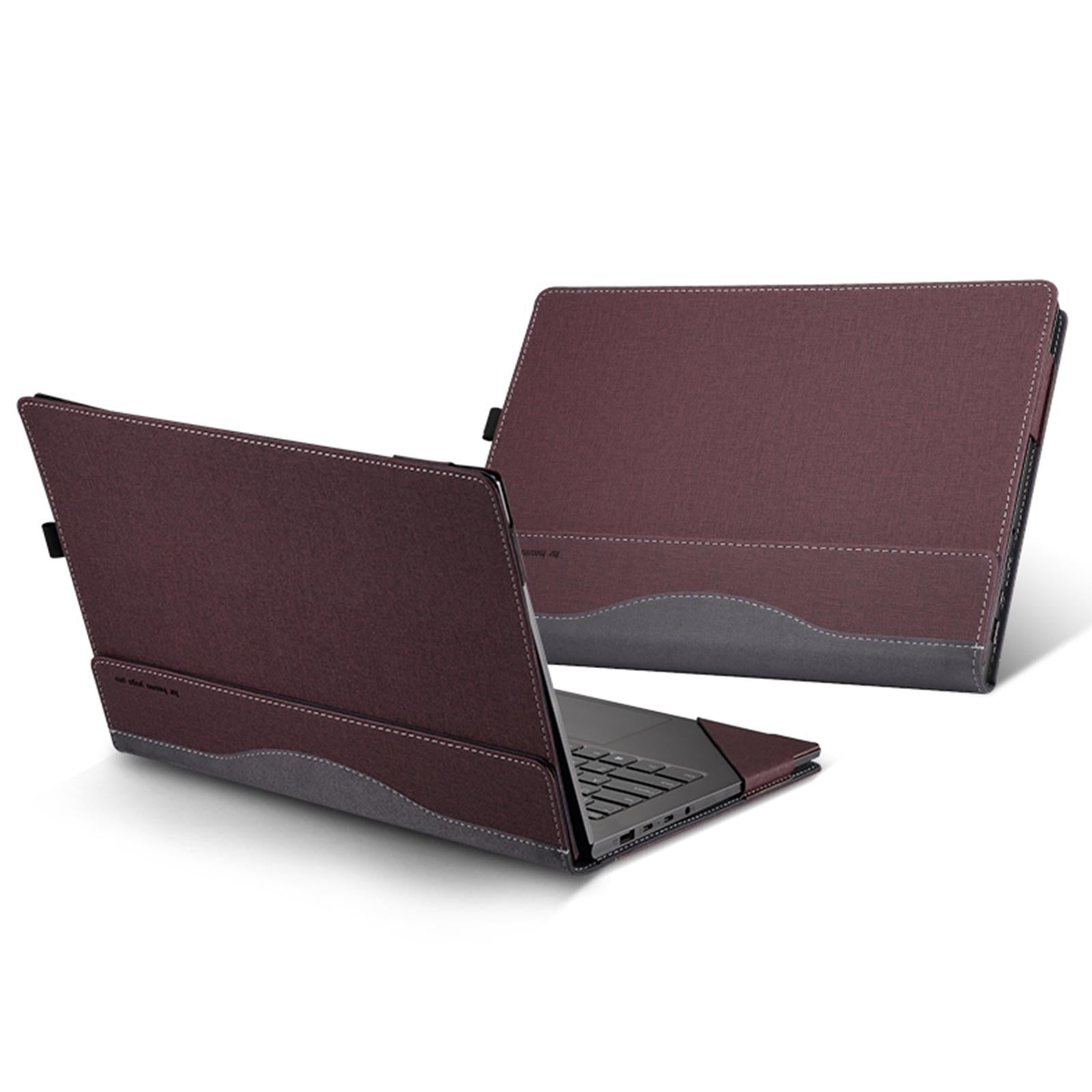 V562-C3098946750DBT-202505291208-00 Protective Leather Laptop Case With Stand - 15.6 Inch - Wine Red - For Samsung Galaxy Book Pro - Image 1