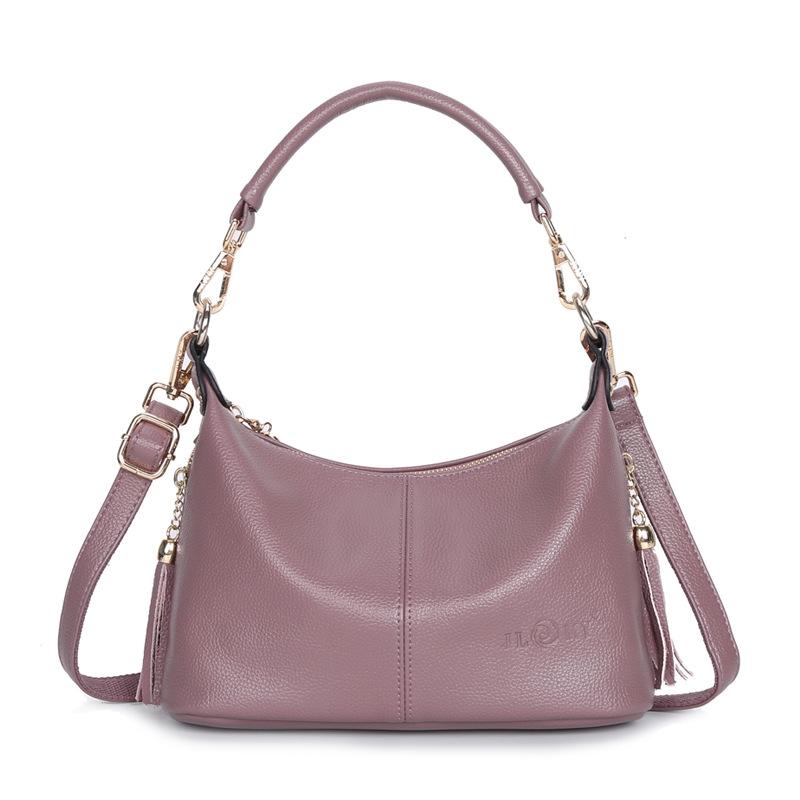 V562-D1057812060DBT-202505191725-00 Stylish Middle Aged Women Shoulder Bag - Taro Purple - Image 1