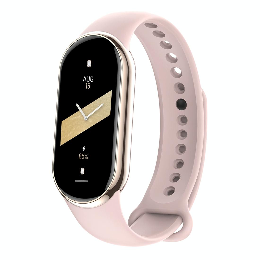 V562-E108703200AYS-202504252040-00 Waterproof Smart Watch With Heart Bp Oxygen And Sugar Monitoring - Ip68 - Pink - Image 1